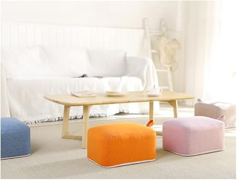 クッション付きスツール オレンジ系チェック | sena.com.uy